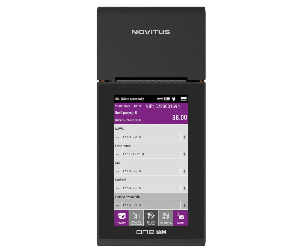 Kasa fiskalna Novitus ONE PRO